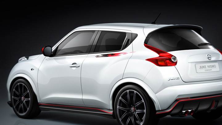 Nissan Juke Nismo Concept Back Side Pose In White